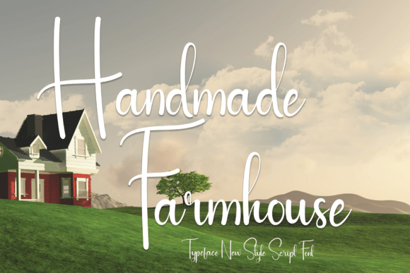 Handmade Farmhouse Font Poster 1