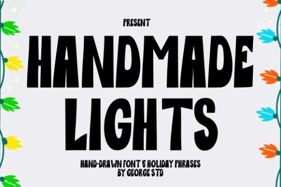 Handmade Lights Font Poster 1