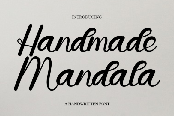 Handmade Mandala Font Poster 1