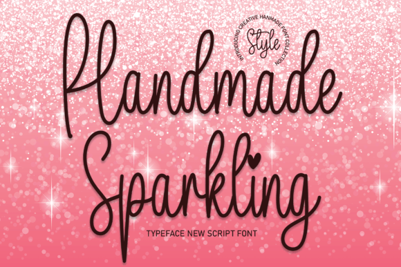Handmade Sparkling Font Poster 1