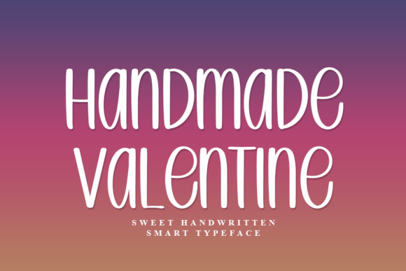 Handmade Valentine Font Poster 1