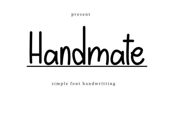 Handmate Font Handmate Font Poster 1