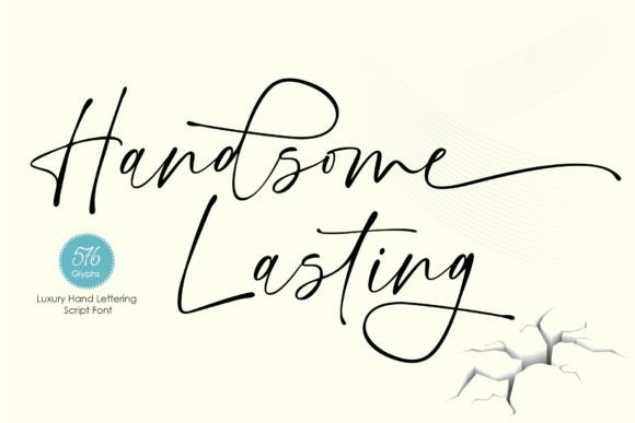 Handsome Lasting Font Poster 1