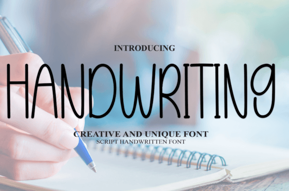 Handwriting Font Poster 1