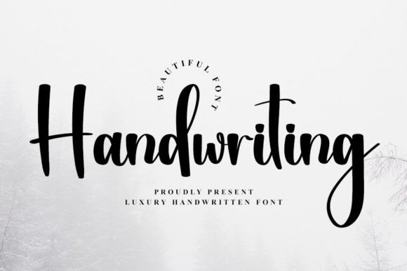 Handwriting Font Poster 1