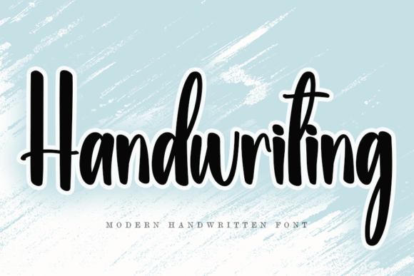 Handwriting Font Poster 1
