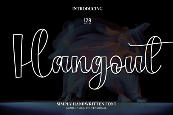 Hangout Font Poster 1