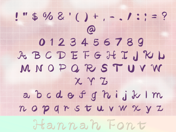 Hannah Font Poster 5