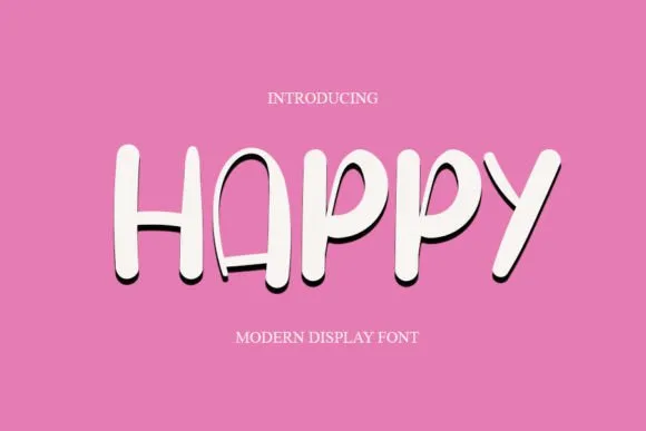 Happy Font Happy Font Poster 1