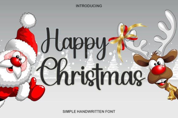 Happy Christmas Font Poster 1