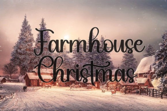 Happy Christmas Font Poster 2