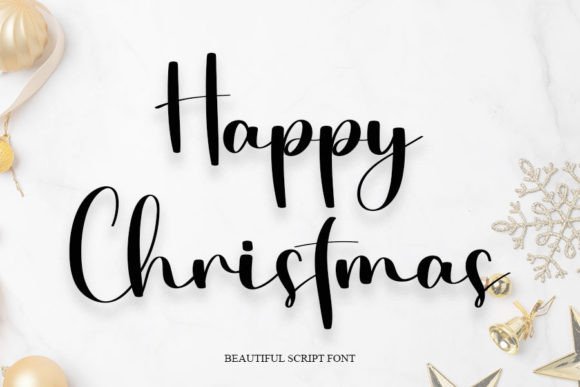 Happy Christmas Font Poster 1