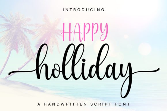 Happy Holliday Font Poster 1