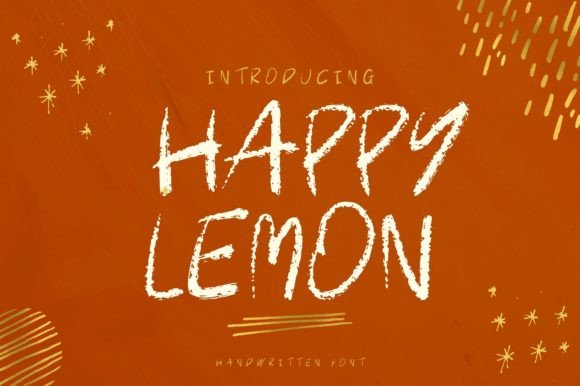 Happy Lemon Font Poster 1