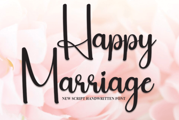 Happy Marriage Font Poster 1
