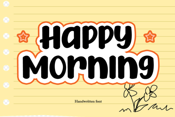 Happy Morning Font Poster 1