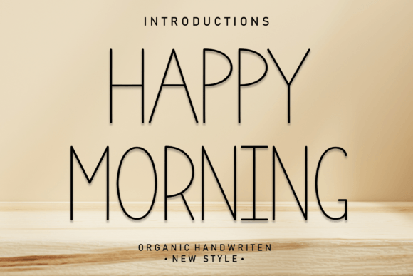 Happy Morning Font Poster 1