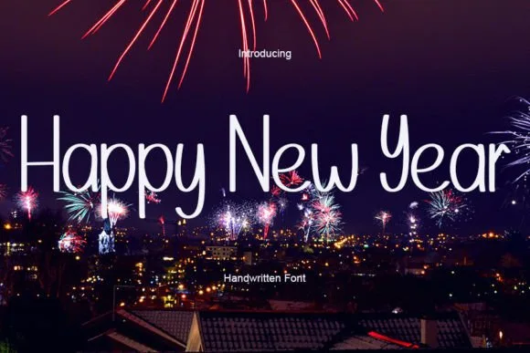 Happy New Year Font Happy New Year Font Poster 1