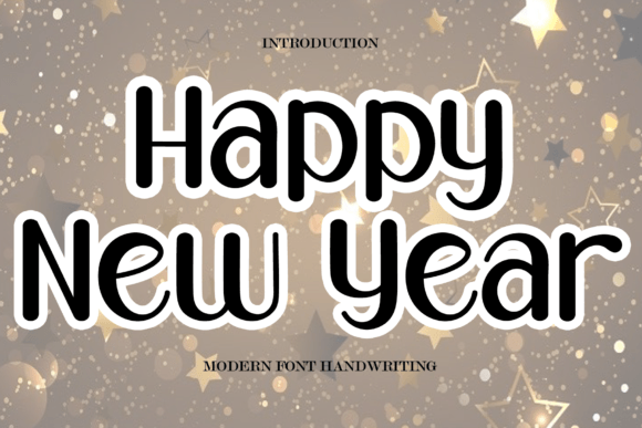 Happy New Year Font Poster 1