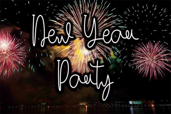 Happy Newyear Font Poster 2