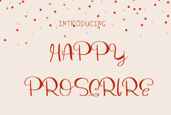 Happy Proscrire Font Poster 1