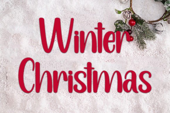 Happy Santa Font Poster 3