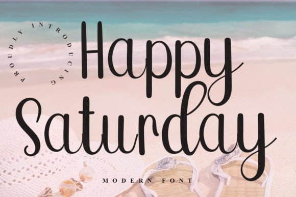Happy Saturday Font