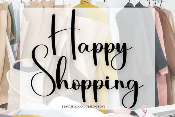 Happy Shopping Font Poster 1