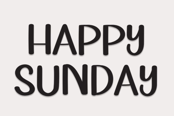 Happy Sunday Font Poster 1