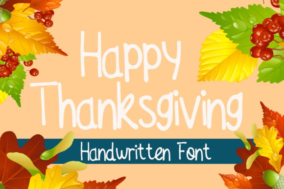 Happy Thanksgiving Font Poster 1