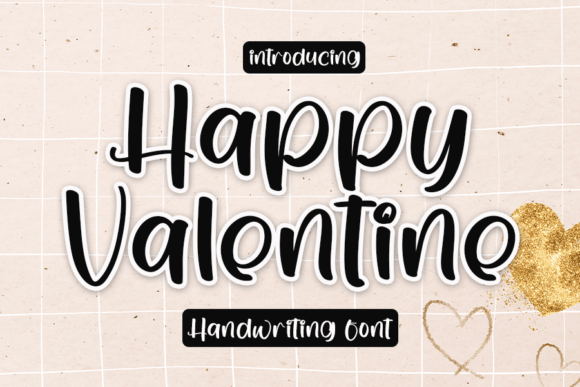 Happy Valentine Font Poster 1