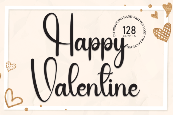 Happy Valentine Font Poster 1