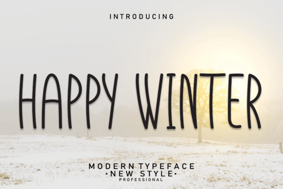 Happy Winter Font