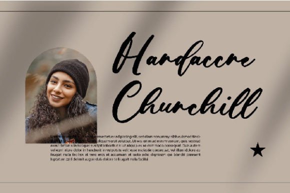 Hardacre Churchill Font Poster 1