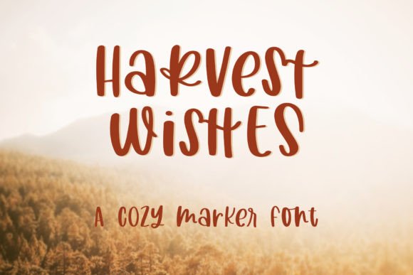 Harvest Wishes Font Poster 1
