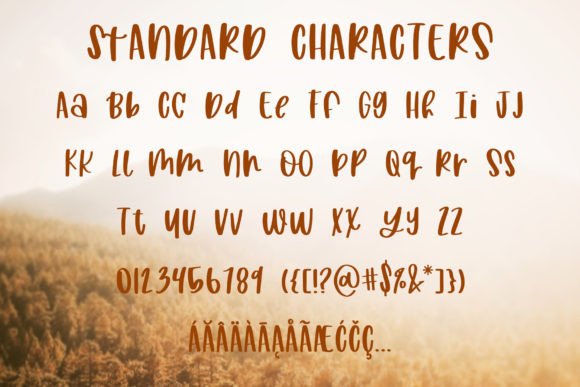Harvest Wishes Font Poster 6