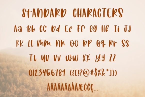 Harvest Wishes Font Poster 8