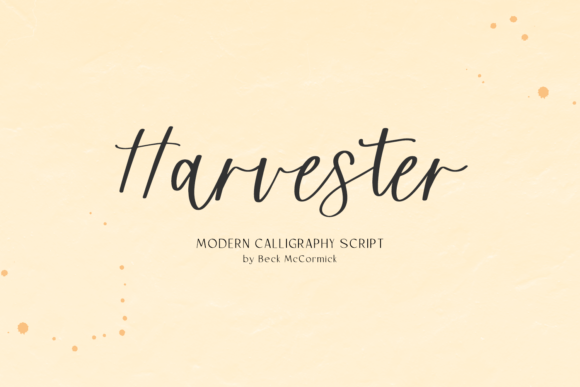 Harvester Font Poster 1