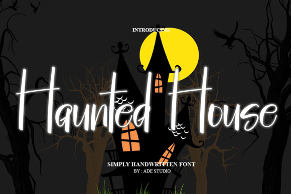 Haunted House Font Poster 1