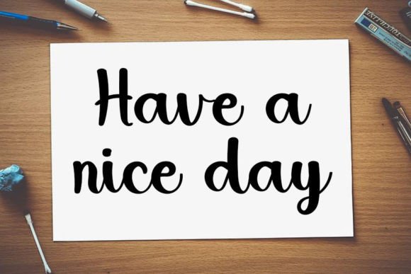 Have Wife Font Poster 2