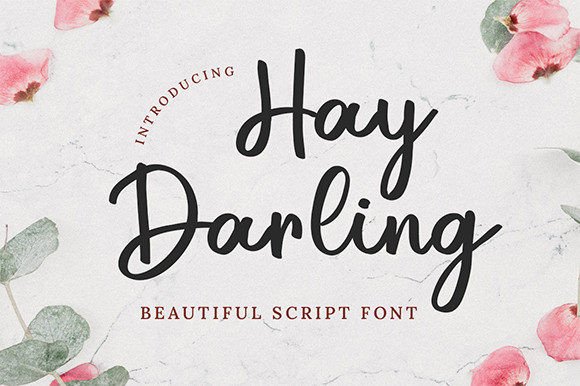 Hay Darling Font Poster 1