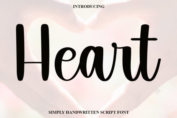 Heart Font Poster 1