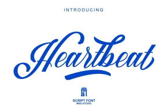 Heartbeat Font Poster 1