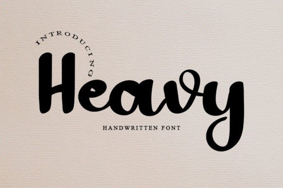 Heavy Font Poster 1