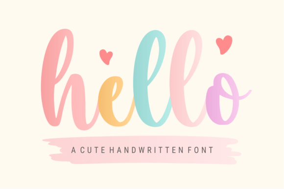 Hello Font Poster 1