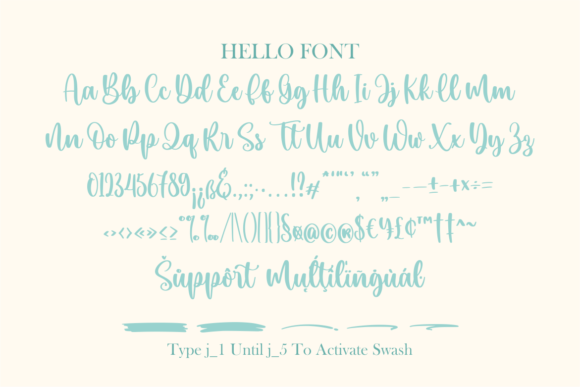 Hello Font Poster 7