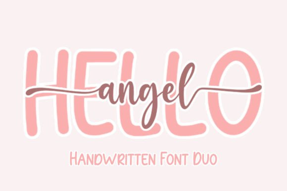 Hello Angel Duo Font Poster 1