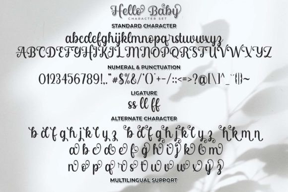 Hello Baby Font Poster 6