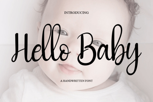 Hello Baby Font Poster 1