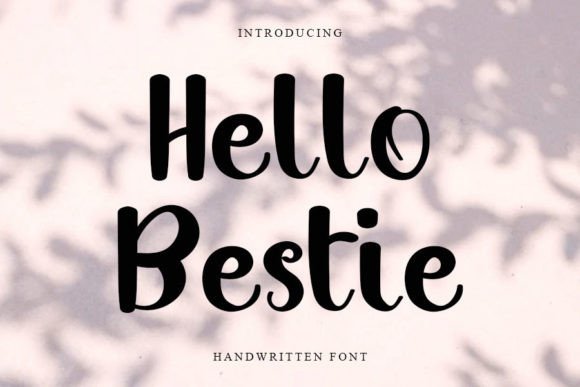 Hello Bestie Font Poster 1